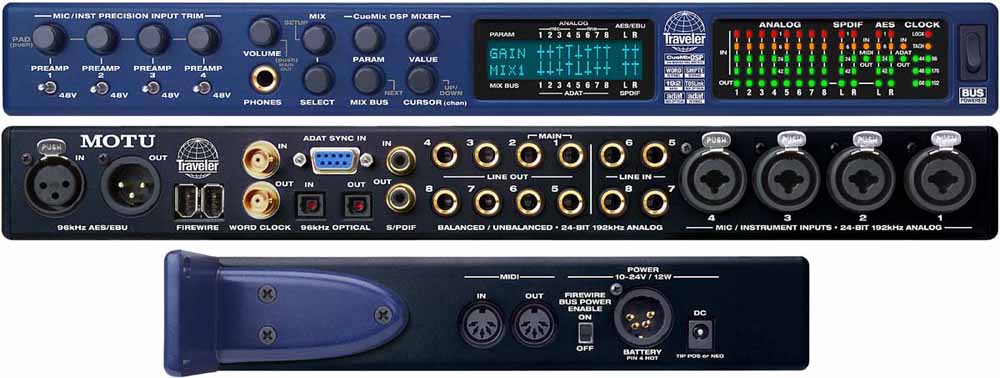 Motu Traveler Firewire audio / Midi interface -:-:- FUTURE STYLE